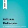 Address Unknown by Kathrine Kressmann Taylor (Book Analysis)