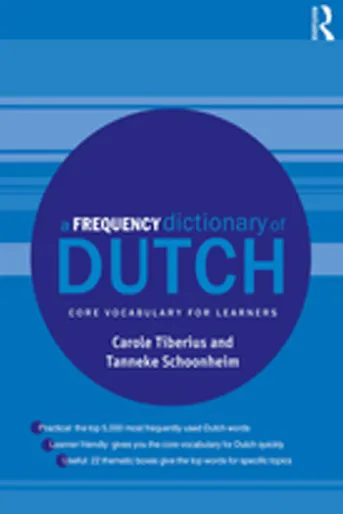 A Frequency Dictionary of Dutch