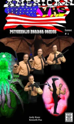 American VHS Psychedelic Horror Comics