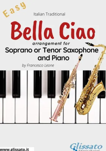 Bella Ciao - Bb Soprano/Tenor Sax and Piano