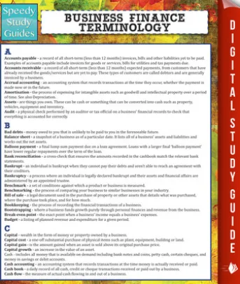 Business Finance Terminology (Speedy Study Guide)