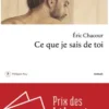 Ce que je sais de toi