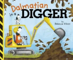 Dalmatian in a Digger