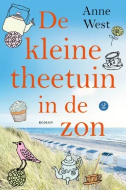 De kleine theetuin in de zon