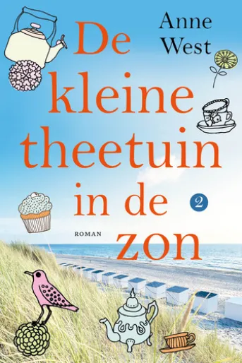 De kleine theetuin in de zon
