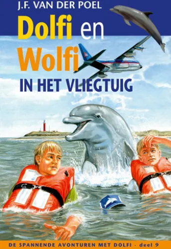 Dolfi en wolfi in het vliegtuig