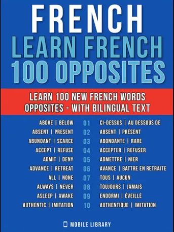 French - Learn French - 100 Opposites