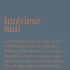 Intérieur nuit