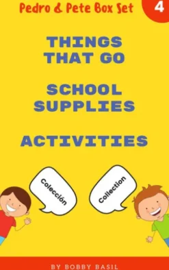Learn Basic Spanish to English Words: Things That Go • School Supplies • Activities