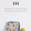Minimalism 101: How Minimalist Living Can Help You To Declutter, Tidy Up Your Stuff and Say Goodbye to Things You Don’t Need.