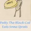 Patty The Black Cat Eats Some Sprats