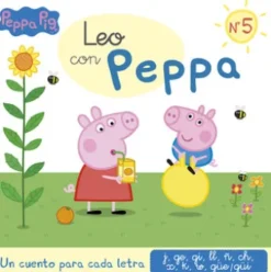 Peppa Pig. Lectoescritura - Leo con Peppa. Un cuento para cada letra: j, ge, gi, ll, ñ, ch, x, k, w, güe-güi