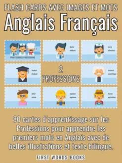 2 - Professions - Flash Cards avec Images et Mots Anglais Français