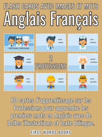 2 - Professions - Flash Cards avec Images et Mots Anglais Français