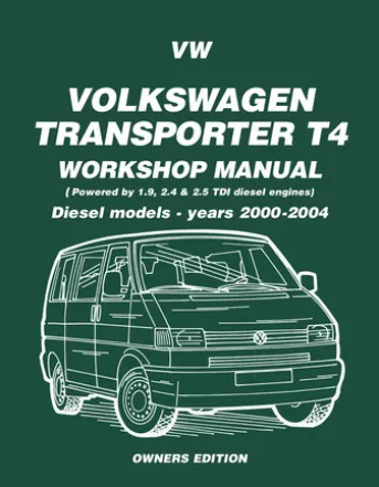 VW Transporter T4 Workshop Manual Diesel 2000-2004